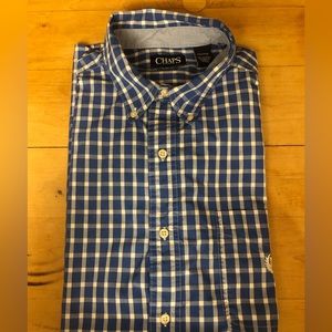 Chaps men’s button down shirt sleeved shirt